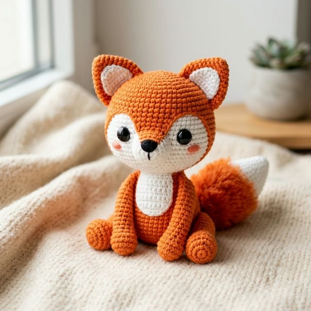 Fox Amigurumi - Boneka rajut rubah lucu dengan aksesoris